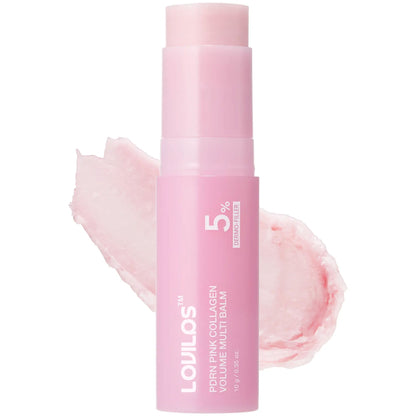 LOVILDS PDRN & Pink Collagen Solid Serum Multi-Stick | All-In-One Anti-Aging Volume Treatment for Face, Eyes & Neck
