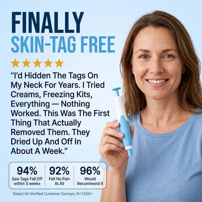 7-Days Skin Tag Care Kit A simple at-home solution for small skin tags — no creams, no complicated steps.