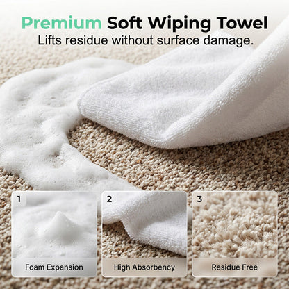 🔥Limited Time Promotion 50% OFF🔥Waterless Carpet Foam Stain Remover with Towel（1）