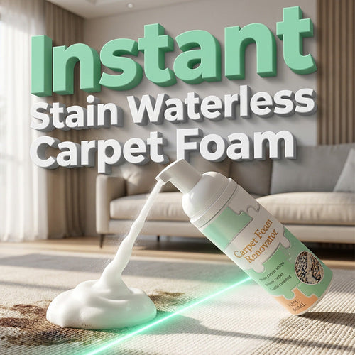 ⏳ Limited Time Buy 2 Get 1 Free - 50% OFF! ✨Waterless Carpet Foam Stain Remover with Towel